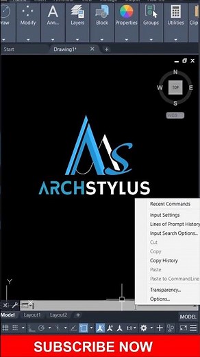 Command Line History in AutoCAD (AutoCAD Tutorials) #shorts #architecture #archstylus