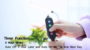 Game Changer! FECiDA 2026 4Pack 9 Watt Power Draw, NO Need Adapter, Clip Grow Lights for Small Indoor Plants, Bonsai, 4/8/12H Timer, Enough Bright Like Sun for Your Plants