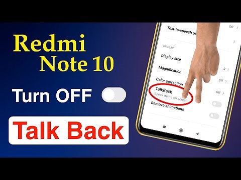 How to Disable Talkback in Redmi Note 10 | Redmi Note 10 Talkback Off Kaise Kare