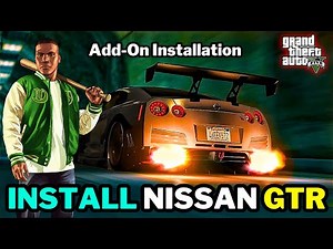 HOW TO INSTALL NISSAN GTR IN GTA 5🔥| Nissan GTR (R35) 🔥 | ADD ON MOD | 2023