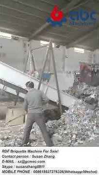 RDF Briquette Machine | High-Density Refuse Derived Fuel for Power & Cement Plants