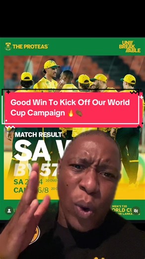 Proteas kickoff the T20 World Cup With A Win 🔥. #t20worldcup #greenscreen #proteas #canada #cricket