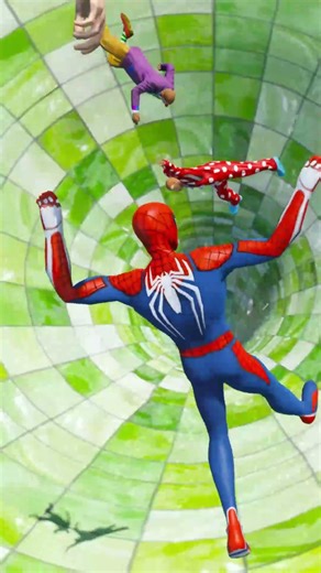 “Have you watched this yet? 👀GTA V SPIDERMAN Crazy Jumps & Funny Fails 😂#gtav #spiderman #gta5shorts