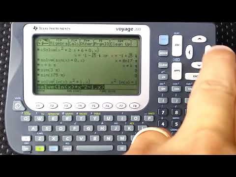 How To Solve Equations On The Texas Instruments TI Voyage 200 Calculator!