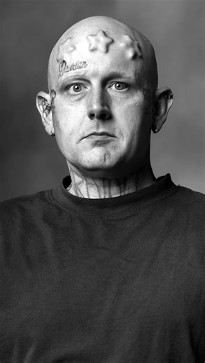 @soft_white_underbelly on Instagram: "Soft White Underbelly interview and portrait of Brandon, a body piercer in Los Angeles. Watch the full interview at the link in our bio and tap videos for all of our latest interviews. • • • #softwhiteunderbelly #marklaita #swu"