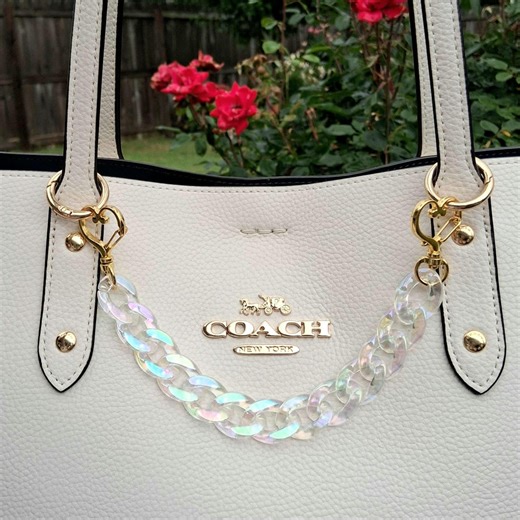 Iridescent Acrylic Chunky Purse Chain, Bag Accessory Necklace - Etsy