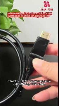 How a 360° Rotating HDMI Cable Solves Tight Space Installation Problems