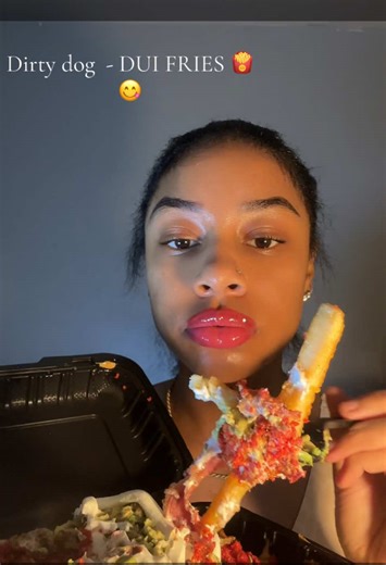 Delicious Loaded DUI Fries Mukbang Experience
