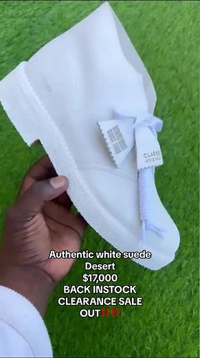 Clarks Original White Suede Desert Boot Clearance Sale