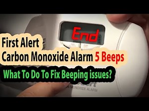 First Alert Carbon Monoxide Alarm 5 Beeps ! How To Stop this Beeping Issue?
