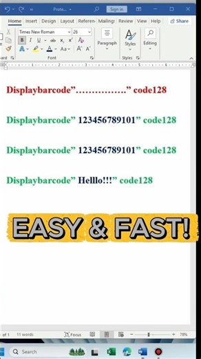 How to Create Barcode in Word (Easy Method)