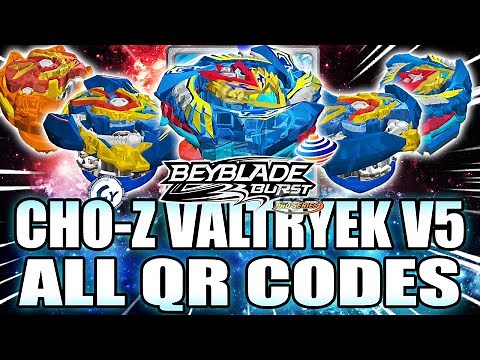CHO-Z VALTRYEK V5 QR CODE + ALL VALTRYEKS BEYBLADE BURST SURGE APP
