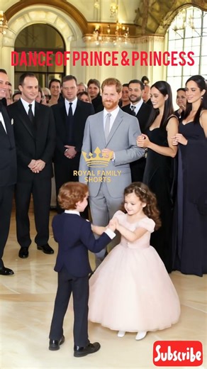 A Joyful Indoor Royal Dance Scene Featuring Archie and Lilibet#princeharry #meghanmarkle #shorts
