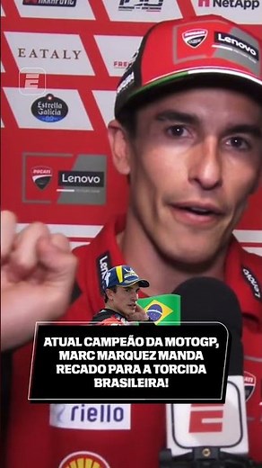 MARC MÁRQUEZ, CURRENT MOTOGP CHAMPION, PAYS TRIBUTE TO FAUSTO MACIEIRA 🇧🇷🏁 #shorts