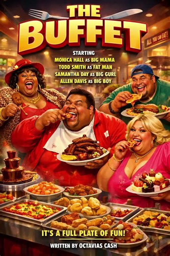 The Buffet Inspired by the wild, larger-than-life comedy of The Nutty Professor The Buffet is a laugh-out-loud animated comedy that proves when it comes to family, food, and feelings—everything comes in extra-large. Set inside the most legendary all-you-can-eat buffet in town, the story follows a bold and hilarious group of characters who treat the buffet like their second home. Big Mama (Monica Hall) rules the tables with wisdom, sass, and a plate stacked sky-high. Fat Man (Todd Smith) believes