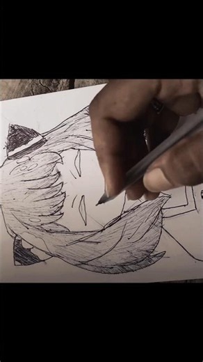 😏 Drawing Anya Forger's Iconic Smug Face ✍️ | Spy × Family Anime Art ❤️🔥 #shorts