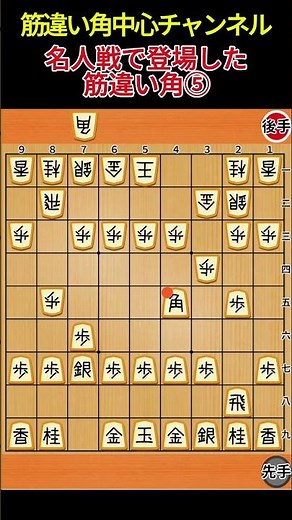 筋違い角ワンポイント講座第16回 名人戦で登場した筋違い角⑤
