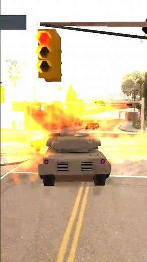 Steel Military Tank In GTA San Andreas PT.29 #gtasanandreas #shorts #gta