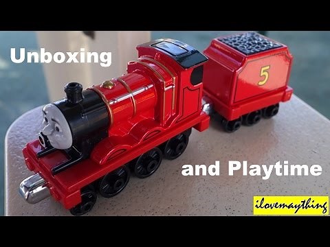 Thomas & Friends Take N Play: Unboxing Talking James w/ Hulyan & Maya