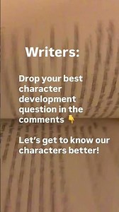 Writers: Character Development Questions!