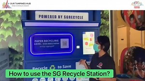 Bring your paper waste to our newly-installed SG Recycle Station and earn reward points! We accept all general waste paper, old magazines, news papers, books and corrrugated cartons. This partnership with SG Recycle is to reinforce our green efforts to ensure a sustainable and resource-efficient Singapore! Follow these simple steps: 1) Scan the QR code or visit https://www.sgrecycle.com/ 2) Register for an account and verify with OTP. 3) Key in your mobile number on the screen. 4) Tap on the but