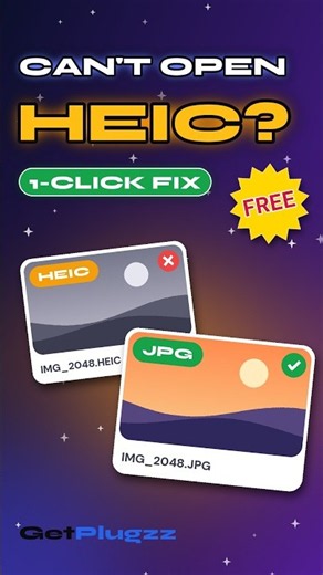 How to Convert HEIC to JPG (Free, No Upload) #shorts