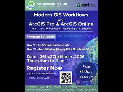 Modern GIS Workflows with ArcGIS Pro & ArcGIS Online Free Training Program - Day 01