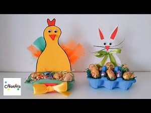 Tuto paniers de pâques 🐰 🐔 avec boîte d'œuf DIY - Matériel description
