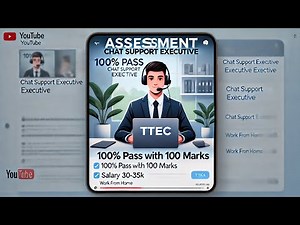 TTEC ASSESSMENT PASS WITH 100 % MARK #ttech #TTECAHMEDABAD
