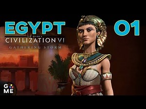 Deity Egypt | Cleopatra - Civilization 6 - Gathering Storm | Episode 1 [Unique Start]
