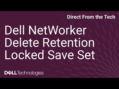 How to Delete Retention Locked Save Set in Dell NetWorker