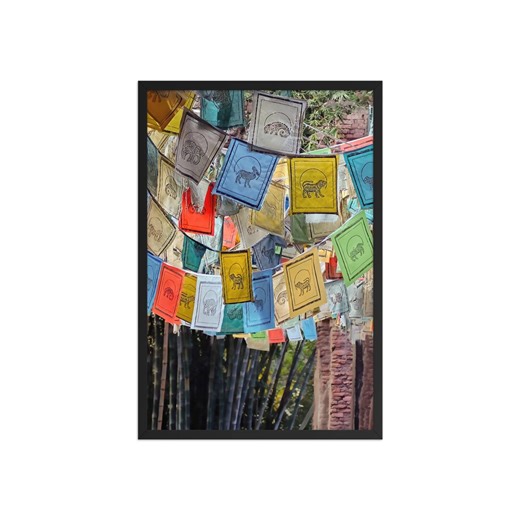 Tibetan Prayer Flags - Framed Print - Spiritual Wall Decor - Etsy