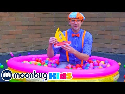 Learn Colors with the Blippi Ball Pit | ‪@Blippi‬ | Sing Along!