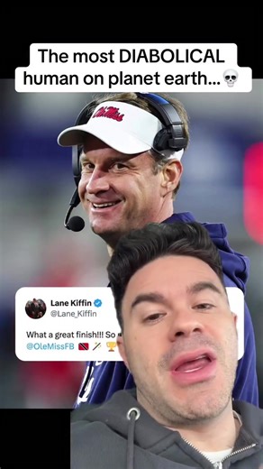 THIS MAN IS RUTHLESS. 💀 #lanekiffin #olemiss #collegefootball #collegefootballplayoff #cfp