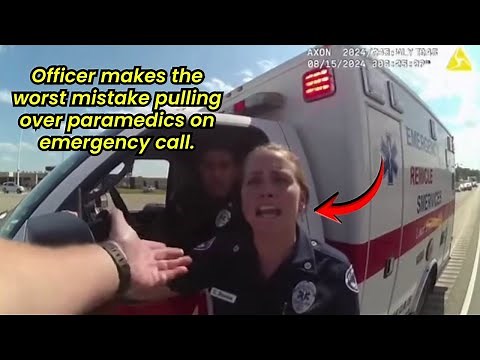 Rookie Cop Regrets Pulling Over Paramedics — Suspended for 7 Months After $35K Settlement