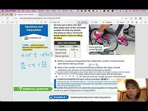 EnVision Algebra 1 Lesson 1-7: Absolute Value Equations and Inequalities
