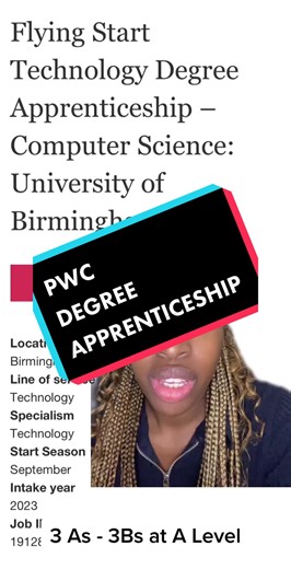 Free Degree Apprenticeship in Computer Science at PWC