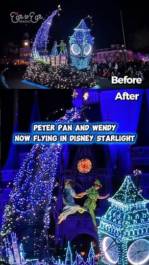 Peter Pan and Wendy now Fly in Disney Starlight Parade!