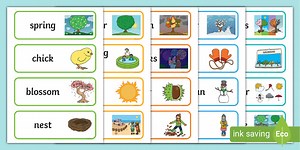 The Seasons Word Cards