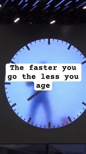 The faster you go the less you age
