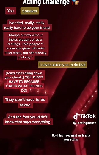 Acting Challenge: Emotional Duet Script