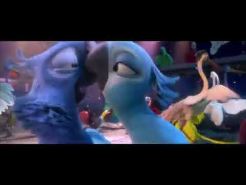 jewel kissing blu's beak for 10 minitues in rio 2