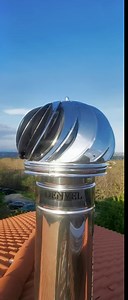 Chimney Spinner Cowl Stainless Steel, Rotating Cap, Top, Hat, 4''/100mm-12''/300mm (6’’ / 150 mm)