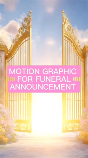 Who said funeral announcements have to be plain? This is next-level created to truly honor your loved one and beautifully inform everyone who will be attending the service. Motion graphics is definitely something to consider when designing for a loved one-it adds depth, elegance, and a meaningful touch that brings their story to life. Want to learn how I created this exact motion graphics, head over to our Canva academy. #obituary #canvatutorial #canva #memorial #motiongraphic | PPG Academy