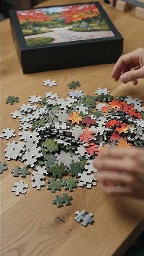 Satisfying Autumn Puzzle Assembly 🧩🍂 #puzzle #autumn #satisfying