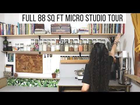 Detailed Micro Studio Tour Under 100 sq ft