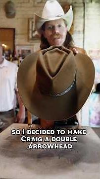 The double arrowhead shaped hat made step by step!