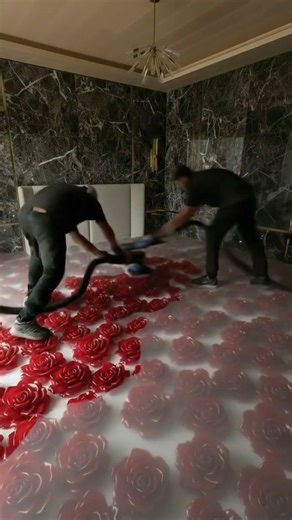 Beautiful Rose Epoxy Floor Design for Bedroom | Luxury 3D Rose Flooring Transformation