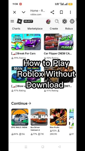 Without downloading Roblox playing tutorial
