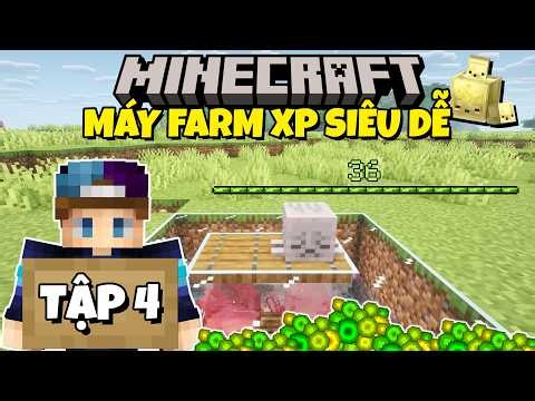 MINECRAFT SURVIVAL CHALLENGE 26.2 | EPISODE 4 | BUILDING THE EASIEST XP FARM AND FINDING A GHAST..